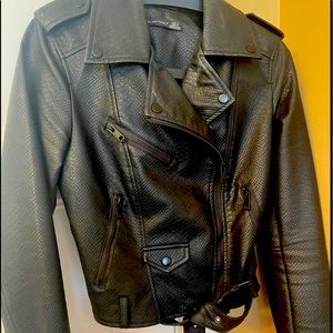 Black Tape snake moto jacket- excellent condition!